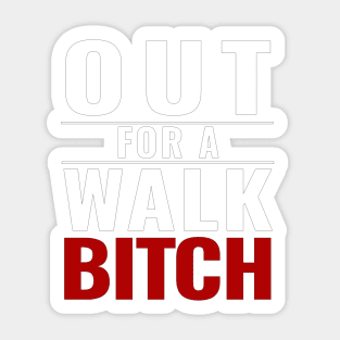 Out for A Walk Sticker